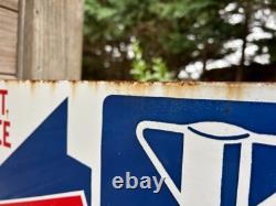 Plaque émaillée double face BERROGAZ