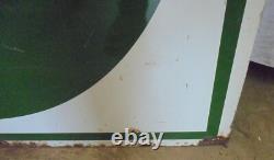 Plaque emaillée double face Castrol