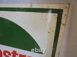 Plaque emaillée double face Castrol