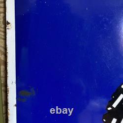 Plaque émaillée double-face Michelin Bibendum 65 x 65 cm