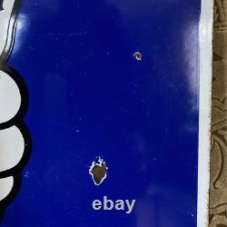 Plaque émaillée double-face Michelin Bibendum 65 x 65 cm