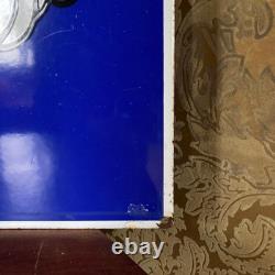 Plaque émaillée double-face Michelin Bibendum 65 x 65 cm