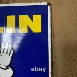 Plaque émaillée double-face Michelin Bibendum 65 x 65 cm