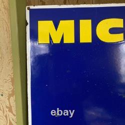 Plaque émaillée double-face Michelin Bibendum 65 x 65 cm