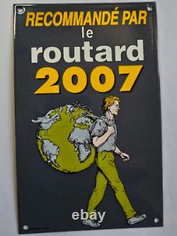 Plaque émaillée du routard 2007