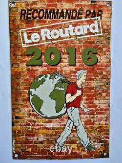 Plaque émaillée du routard 2016