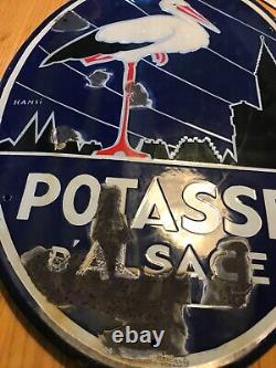 Plaque émaillée la potasse d'Alsace