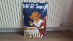 Plaque émaillée maggi dimensions 60 x 40 cm
