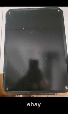 Plaque emaillee menu ancienne
