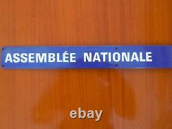 Plaque emaillee metro Paris Assemblee nationale