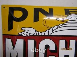 Plaque émaillée michelin réédition 60 par 40 centimetres