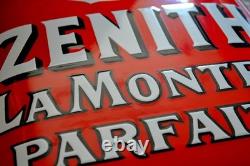Plaque émaillée montre ZENITH grand prix Parix 1900