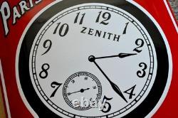 Plaque émaillée montre ZENITH grand prix Parix 1900