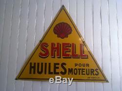 Plaque emaillee shell