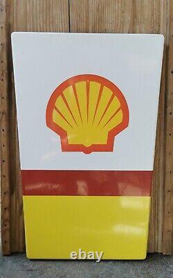 Plaque émaillée station Shell