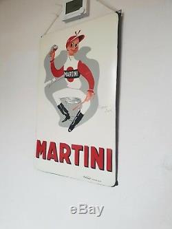 Plaque émaillees anciennes publicitaire Martini Jockey