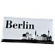 Plaque en Émail Skyline Berlin Bouclier 50x25cm