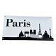 Plaque en Émail Skyline Paris Plaque 50x25cm