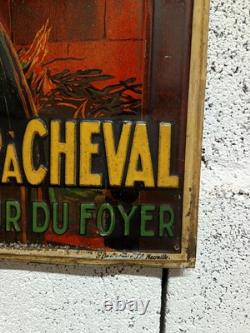 Plaque en tôle publicitaire Savon Fer à cheval