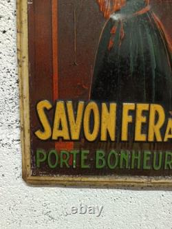 Plaque en tôle publicitaire Savon Fer à cheval