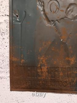 Plaque en tôle publicitaire Savon Fer à cheval