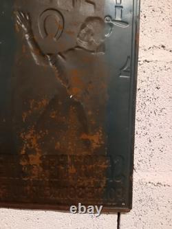 Plaque en tôle publicitaire Savon Fer à cheval