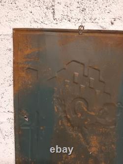 Plaque en tôle publicitaire Savon Fer à cheval