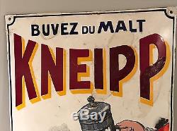 Plaque Émaillée Ancienne Malt Kneipp A Voir