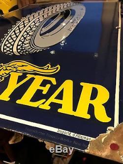 Plaque émaillée Good-Year pneus
