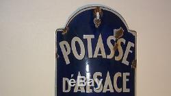 Plaque émaillée Themomètre Potasse d'Alsace