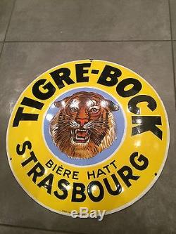 Plaque émaillée Tigre-Bock Strasbourg