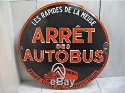 Plaque émaillée ancienne Citroën les rapides de la Meuse (Bar le Duc) no affiche