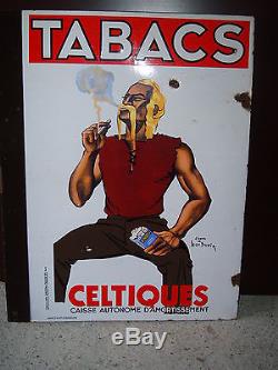 Plaque émaillée tabac Naja/Celtiques