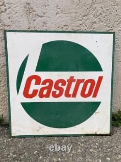 Plaque peinte double face Castrol