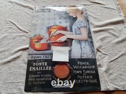 Plaque publicitaire ancienne LE CREUSET