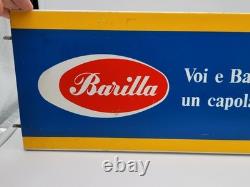 Plaque publicitaire vintage en tôle Barilla (Italie) Rétro cuisine