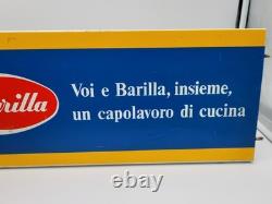 Plaque publicitaire vintage en tôle Barilla (Italie) Rétro cuisine