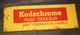 Plaque t&ocirc;le non &eacute;maill&eacute;e kodak diapositives kodachrome peinte 30x90 cm