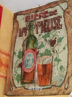 Plaque tôle publicitaire ancienne Bière La Meuse