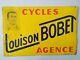 Plaque tole publicitaire ancienne Louison Bobet vélo plaque emaillee