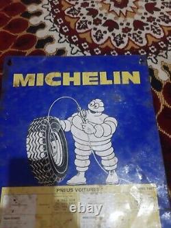 Plaque tôle publicitaire ancienne Michelin