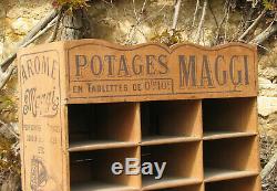 Potages Maggi. 1 X Etagere En Bois. Hauteur 41 / Largeur 42 / Profondeur 20