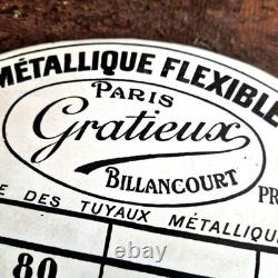 Présentoir mural émaillé Tuyau Gratieux Paris