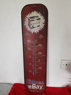 Publicité ancienne plaque tole peinte thermomètre FULMEN no émaillée