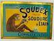 RARE Ancienne tole litho SOUDEX Bordeaux 1900 no plaque émaillée kub menier