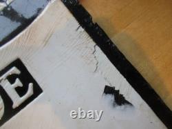 RARE PLAQUE EMAILLEE ORIGINALE BLACK & DECKER DOUBLE FACE 1900 60x40