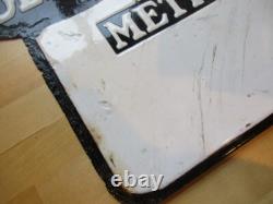 RARE PLAQUE EMAILLEE ORIGINALE BLACK & DECKER DOUBLE FACE 1900 60x40