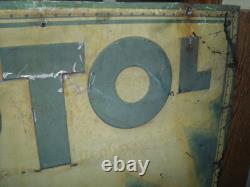 RARE TOLE GAUFFREE AUTOL EXTRA HUILE AUTOMOBILES bidon pompe essence oil can