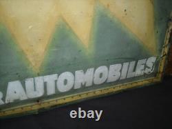 RARE TOLE GAUFFREE AUTOL EXTRA HUILE AUTOMOBILES bidon pompe essence oil can