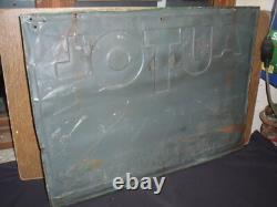 RARE TOLE GAUFFREE AUTOL EXTRA HUILE AUTOMOBILES bidon pompe essence oil can